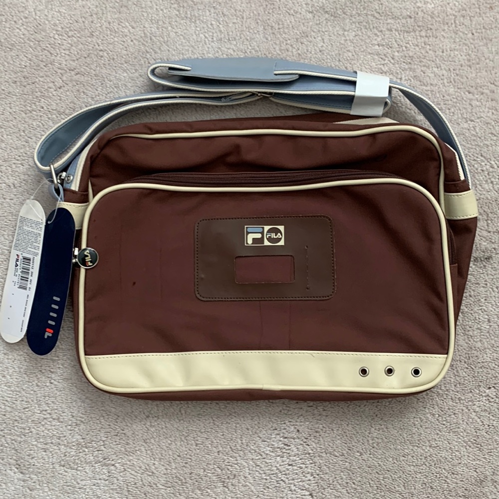 Retro Fila Medium Shoulder Bag Canvas